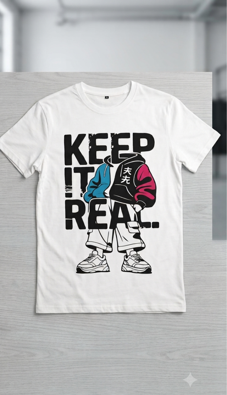 Keep It Real - Red Unisex Graphic T-Shirt