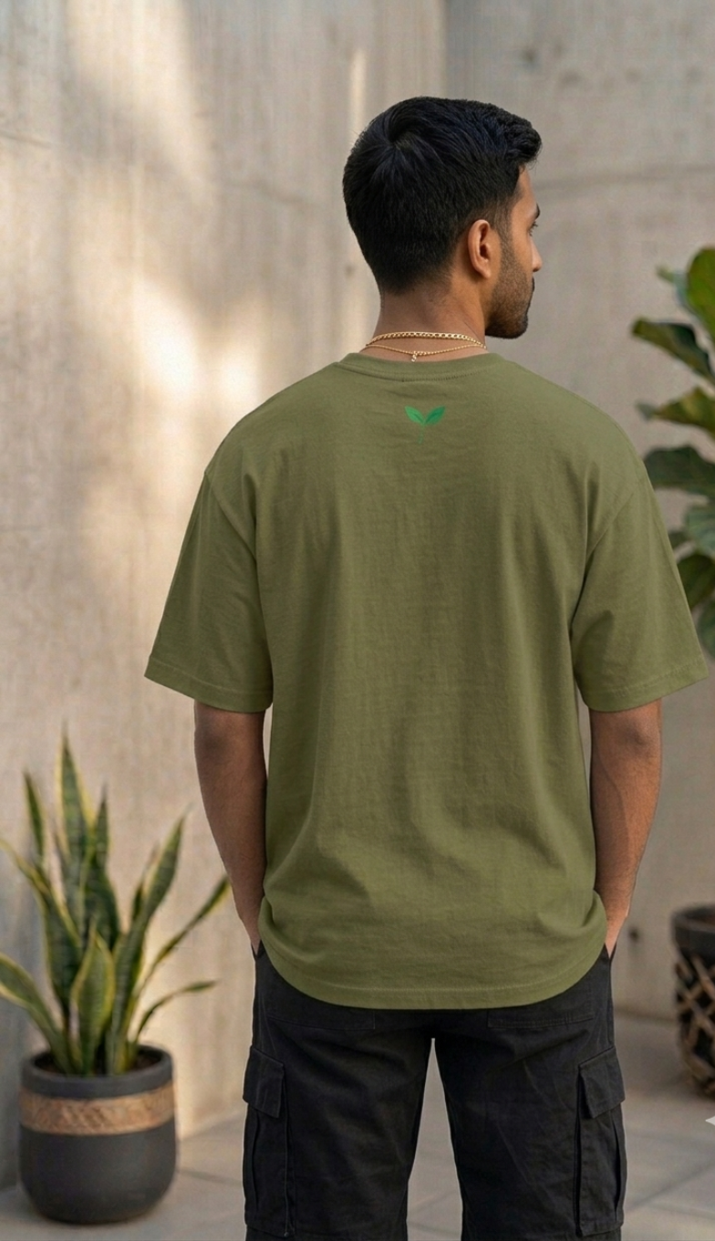 Human After All - Olive Unisex Graphic T-Shirt