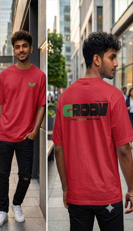 Groov FYR - Red Unisex Graphic T-Shirt