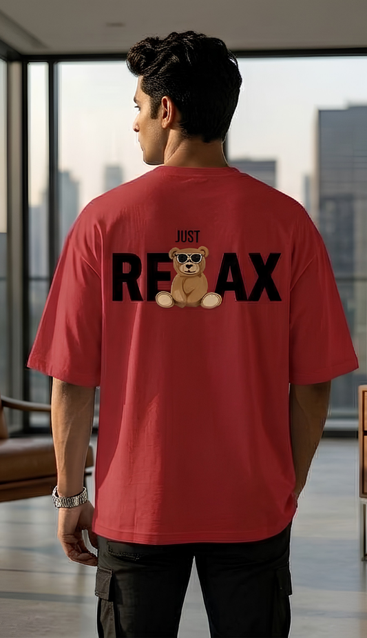 Just Relax - Red Unisex Graphic T-Shirt
