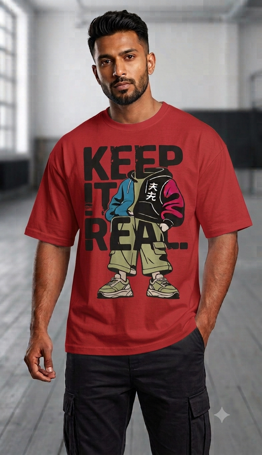 Keep It Real - Red Unisex Graphic T-Shirt