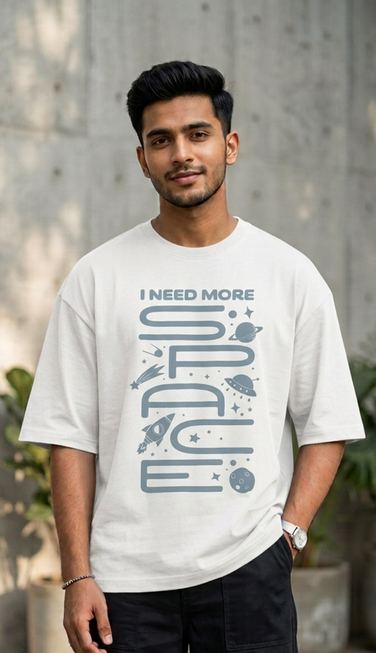 I Need More Space - White Unisex Graphic T-Shirt