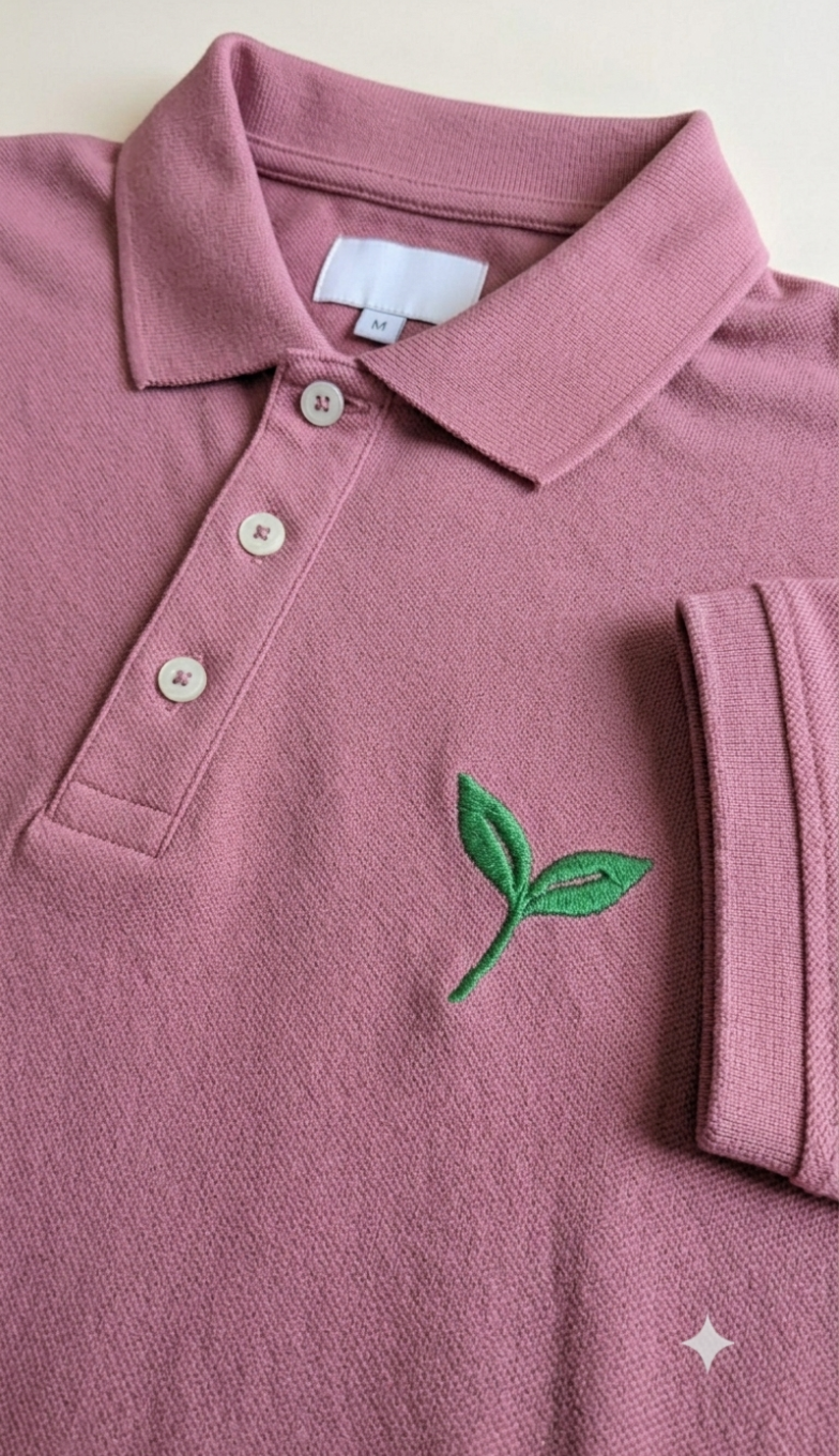 Signature Onion Pink Polo Neck Tee